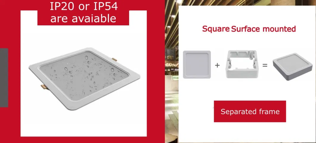 LED Recessed Backlight Panel with New ERP Standard